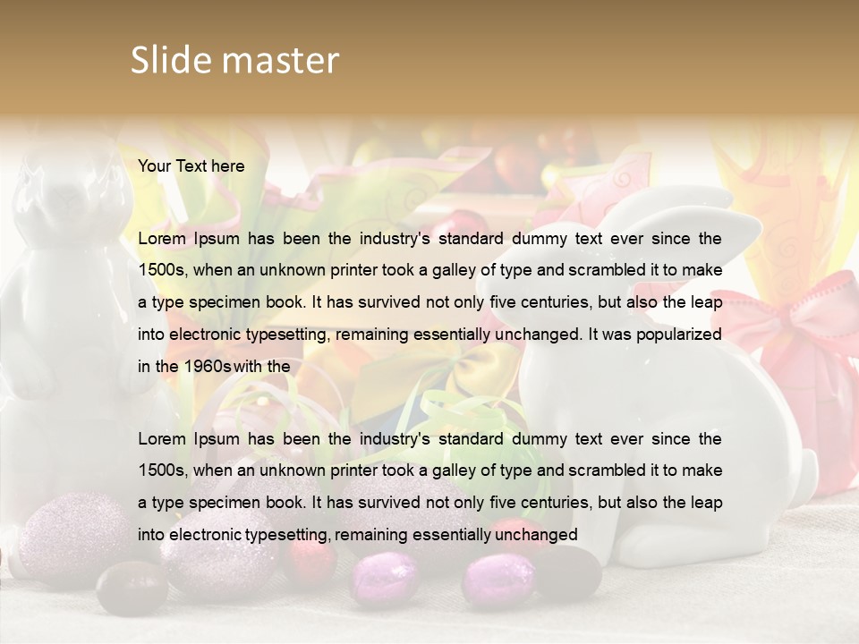 Holiday Mirror Ribbon PowerPoint Template