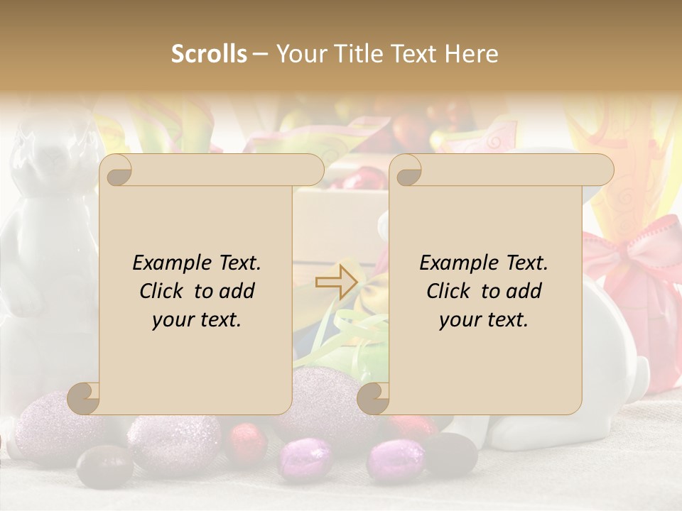 Holiday Mirror Ribbon PowerPoint Template