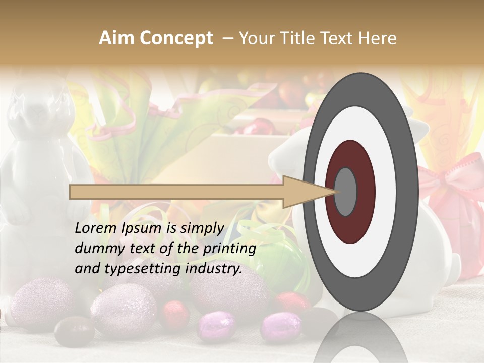 Holiday Mirror Ribbon PowerPoint Template