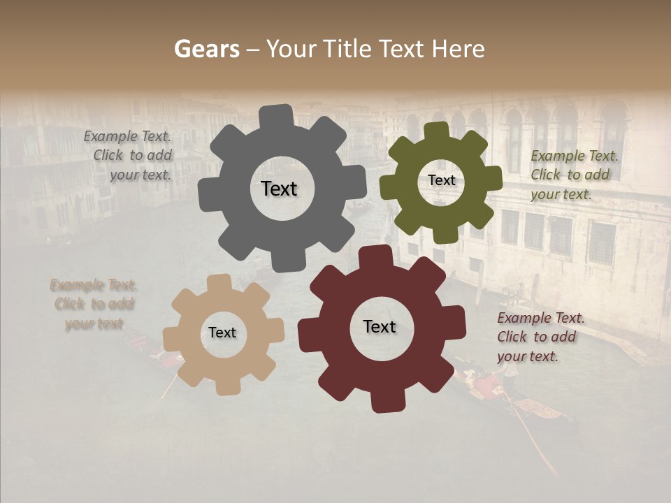 Transportation Old Venedig PowerPoint Template