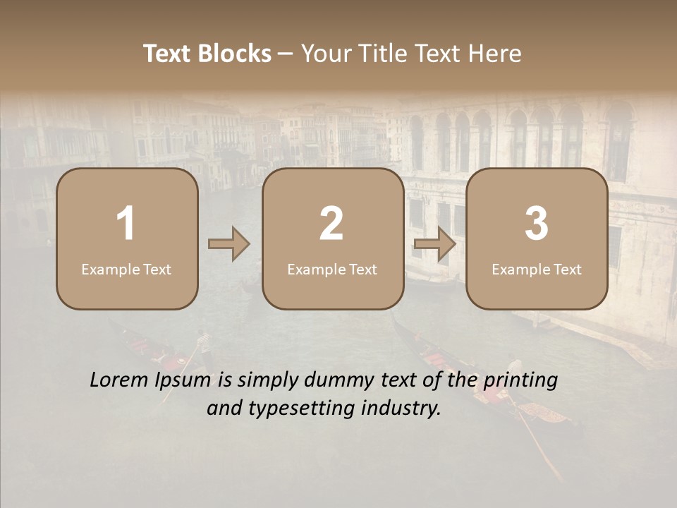 Transportation Old Venedig PowerPoint Template
