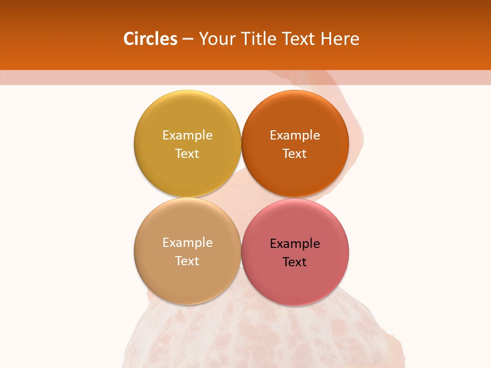 Single Mandarin Healthy PowerPoint Template