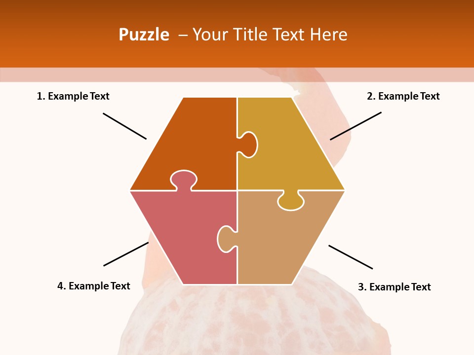 Single Mandarin Healthy PowerPoint Template