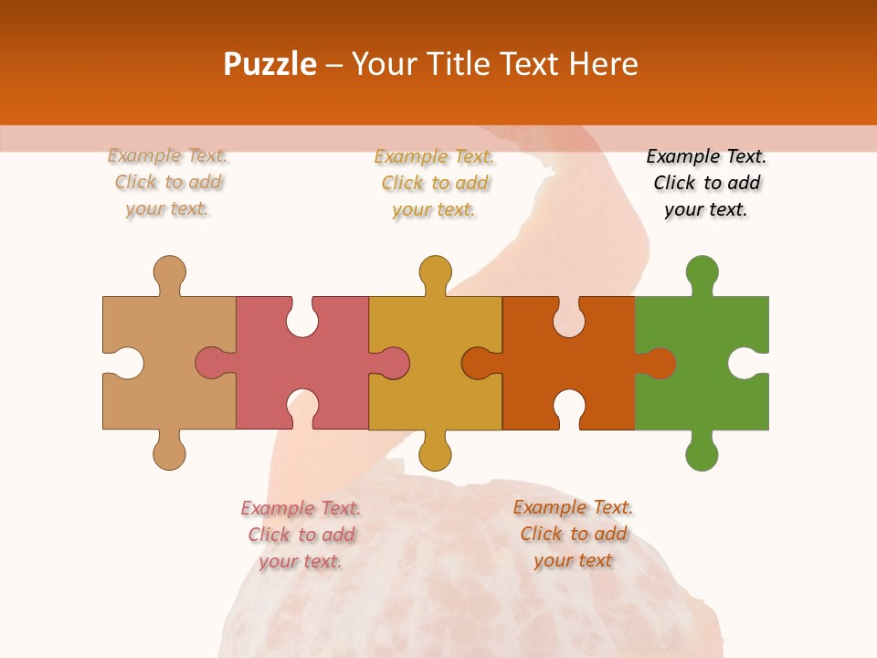 Single Mandarin Healthy PowerPoint Template