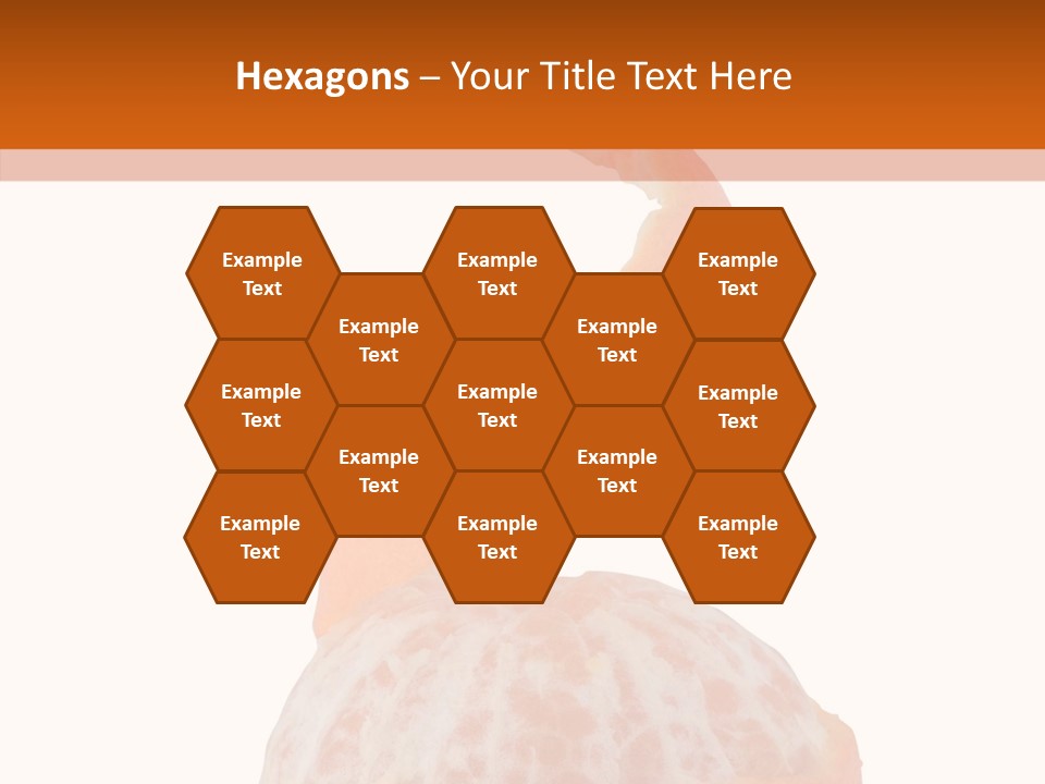 Single Mandarin Healthy PowerPoint Template