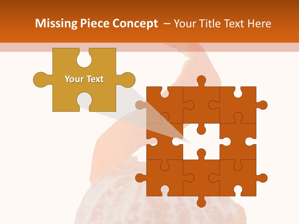 Single Mandarin Healthy PowerPoint Template