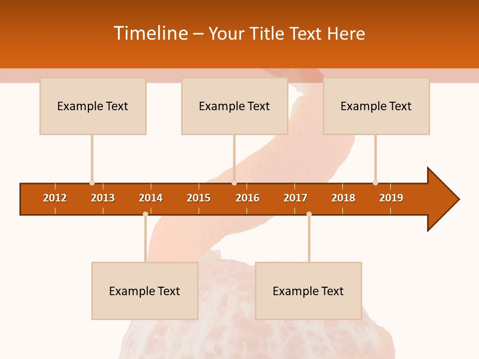 Single Mandarin Healthy PowerPoint Template
