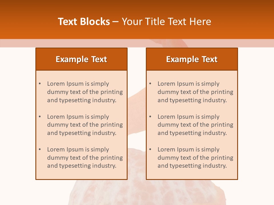 Single Mandarin Healthy PowerPoint Template