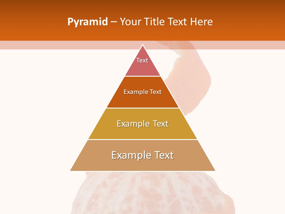 Single Mandarin Healthy PowerPoint Template