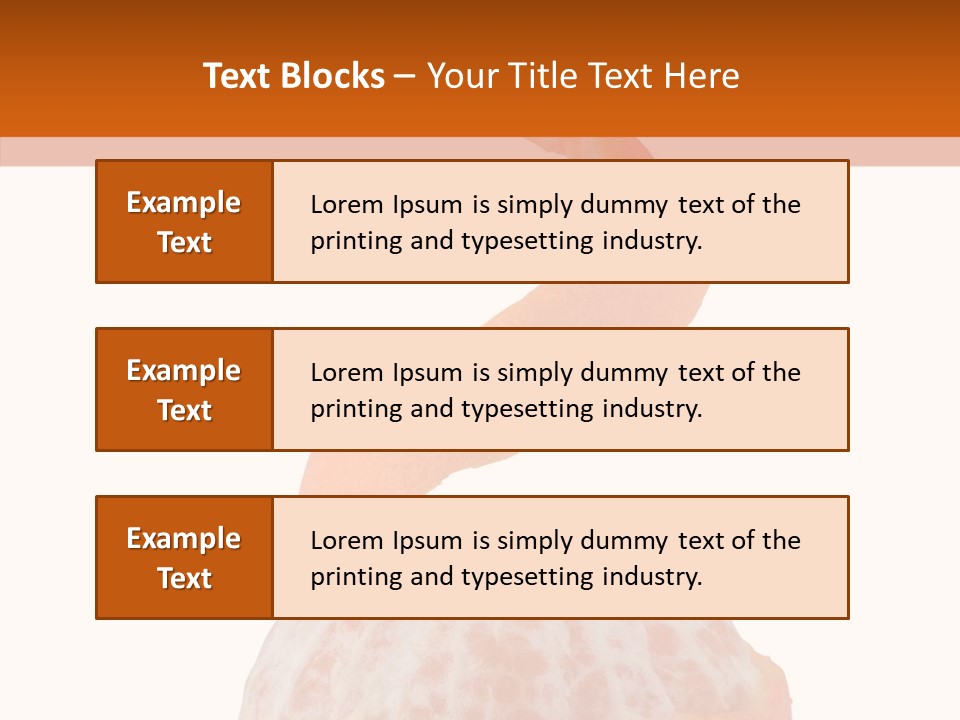 Single Mandarin Healthy PowerPoint Template