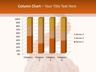 Single Mandarin Healthy PowerPoint Template