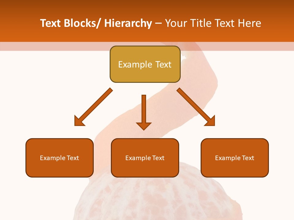Single Mandarin Healthy PowerPoint Template
