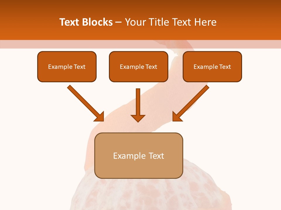 Single Mandarin Healthy PowerPoint Template