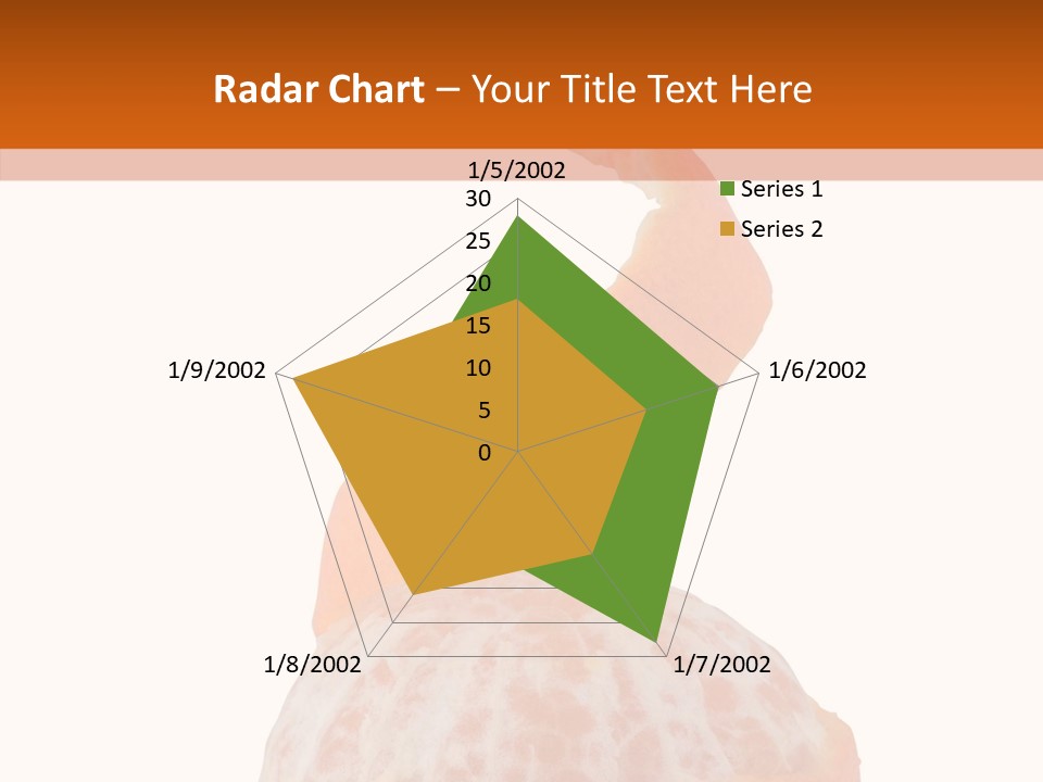 Single Mandarin Healthy PowerPoint Template