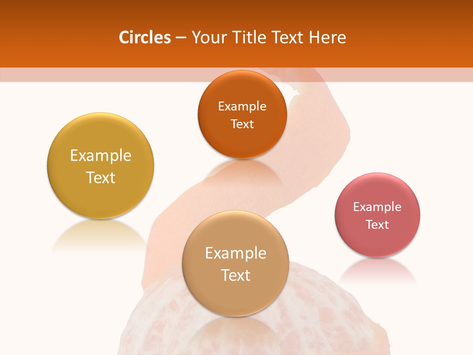 Single Mandarin Healthy PowerPoint Template