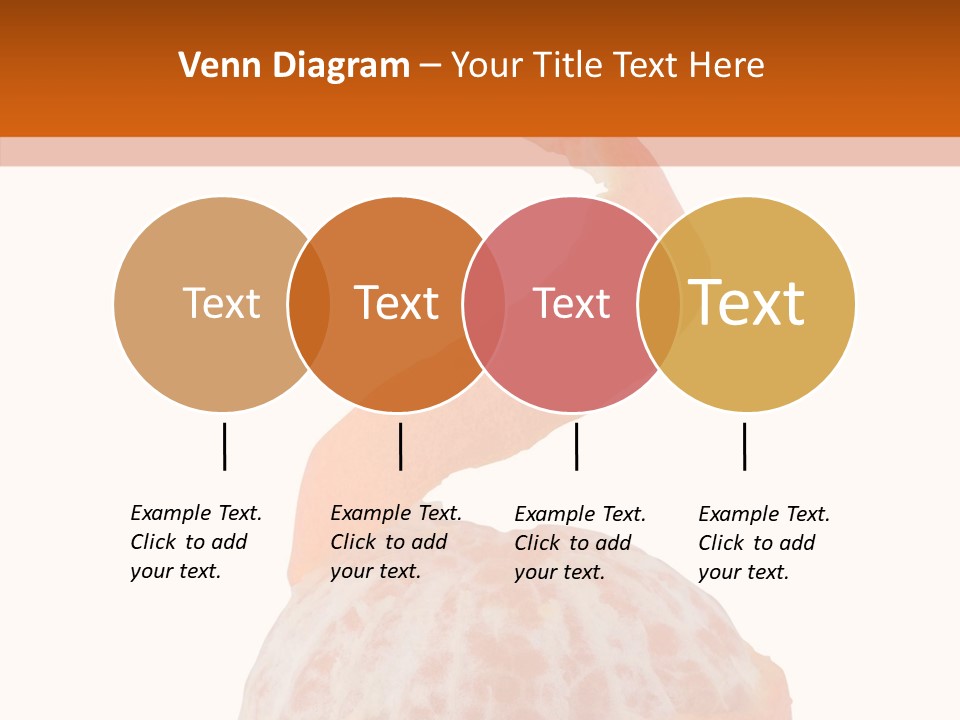 Single Mandarin Healthy PowerPoint Template