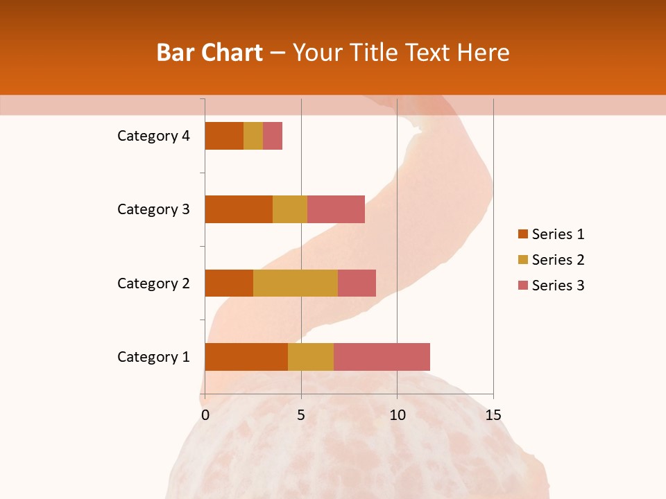 Single Mandarin Healthy PowerPoint Template