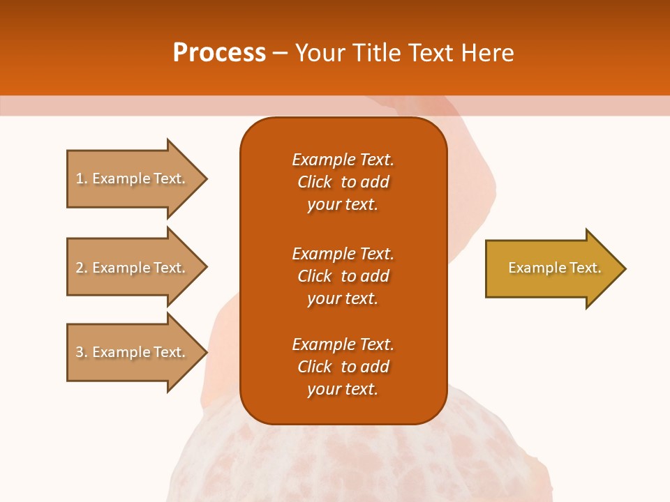 Single Mandarin Healthy PowerPoint Template