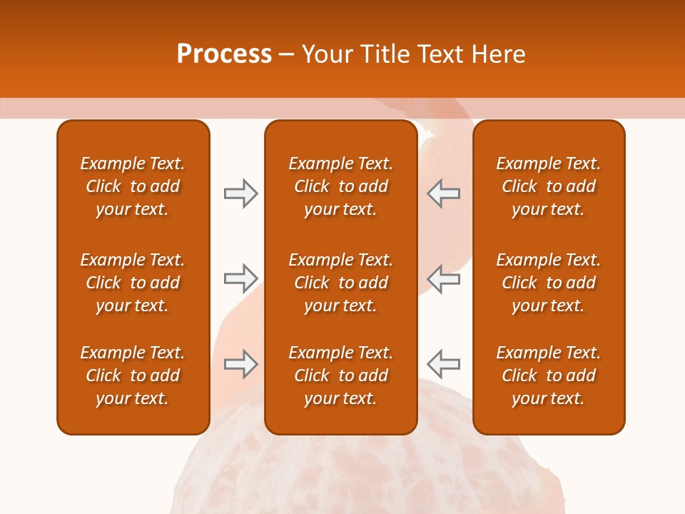 Single Mandarin Healthy PowerPoint Template