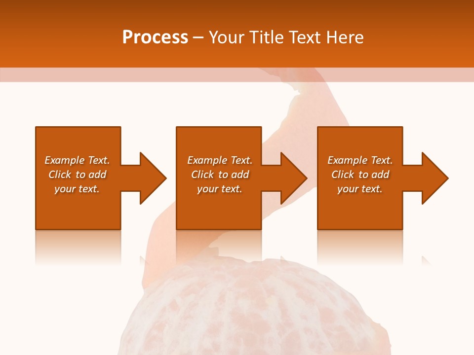 Single Mandarin Healthy PowerPoint Template