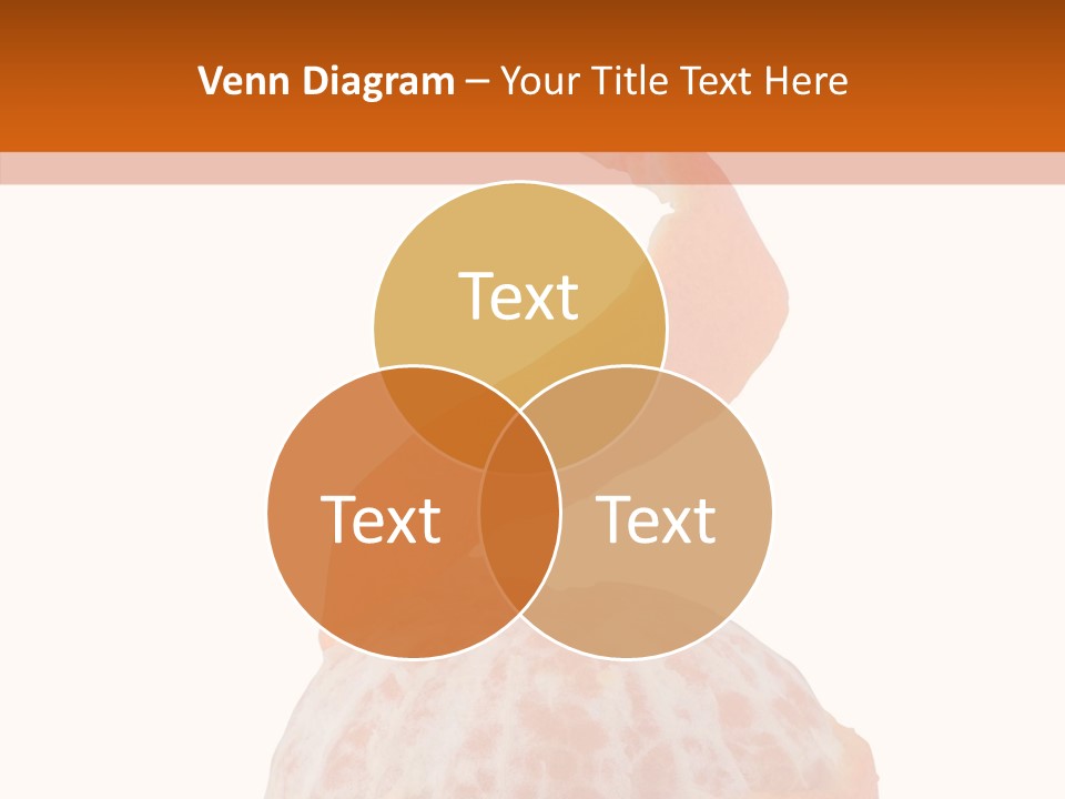 Single Mandarin Healthy PowerPoint Template