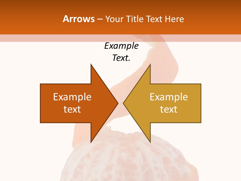 Single Mandarin Healthy PowerPoint Template