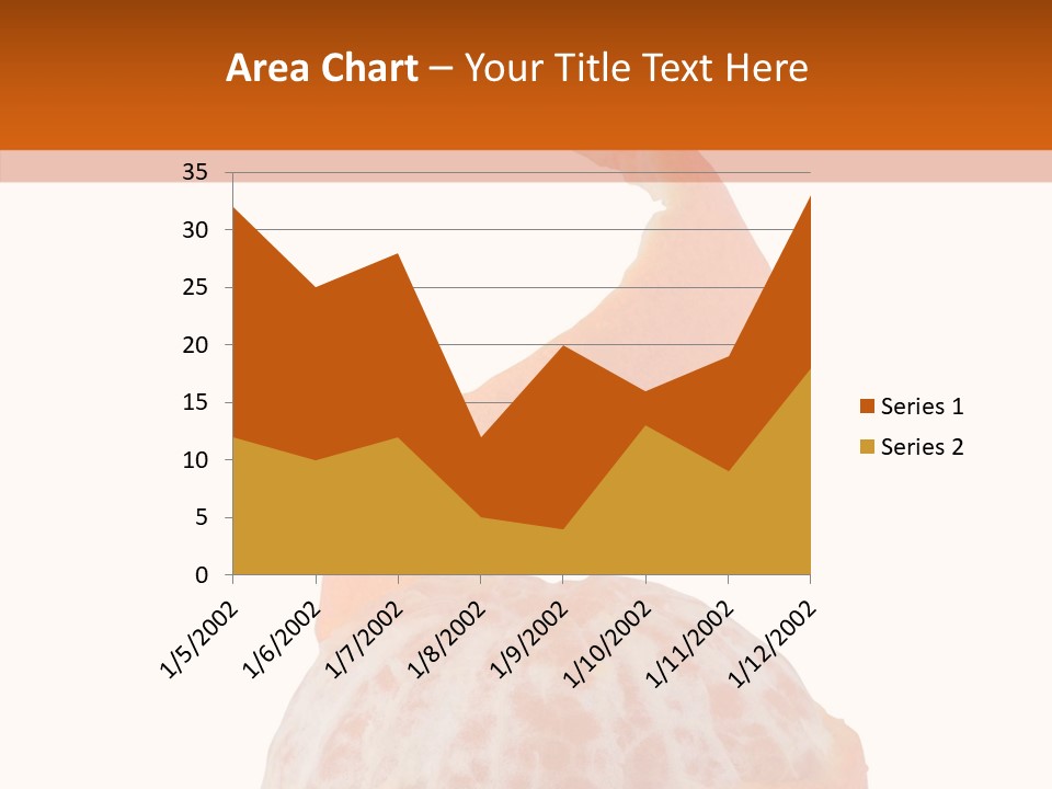 Single Mandarin Healthy PowerPoint Template