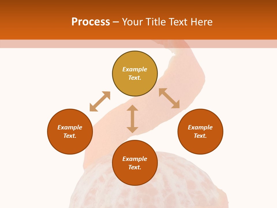 Single Mandarin Healthy PowerPoint Template