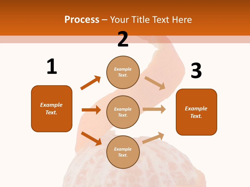 Single Mandarin Healthy PowerPoint Template