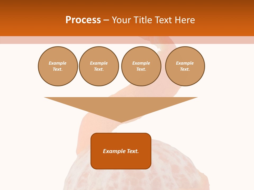 Single Mandarin Healthy PowerPoint Template