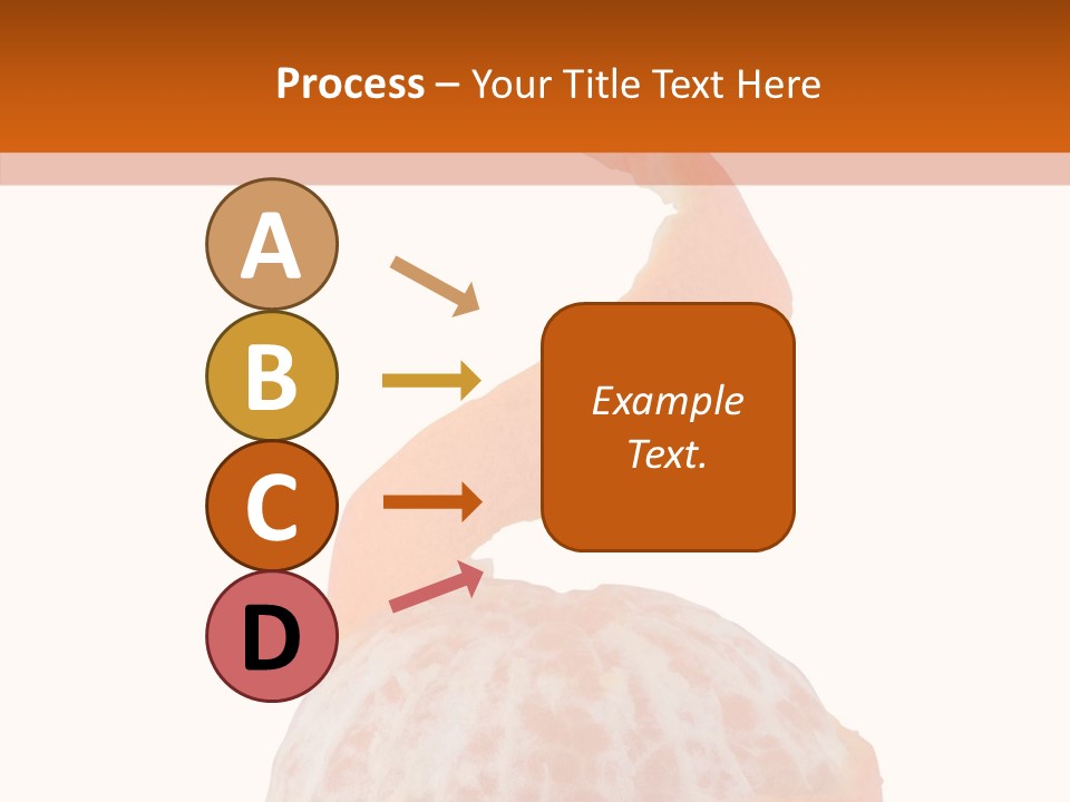 Single Mandarin Healthy PowerPoint Template