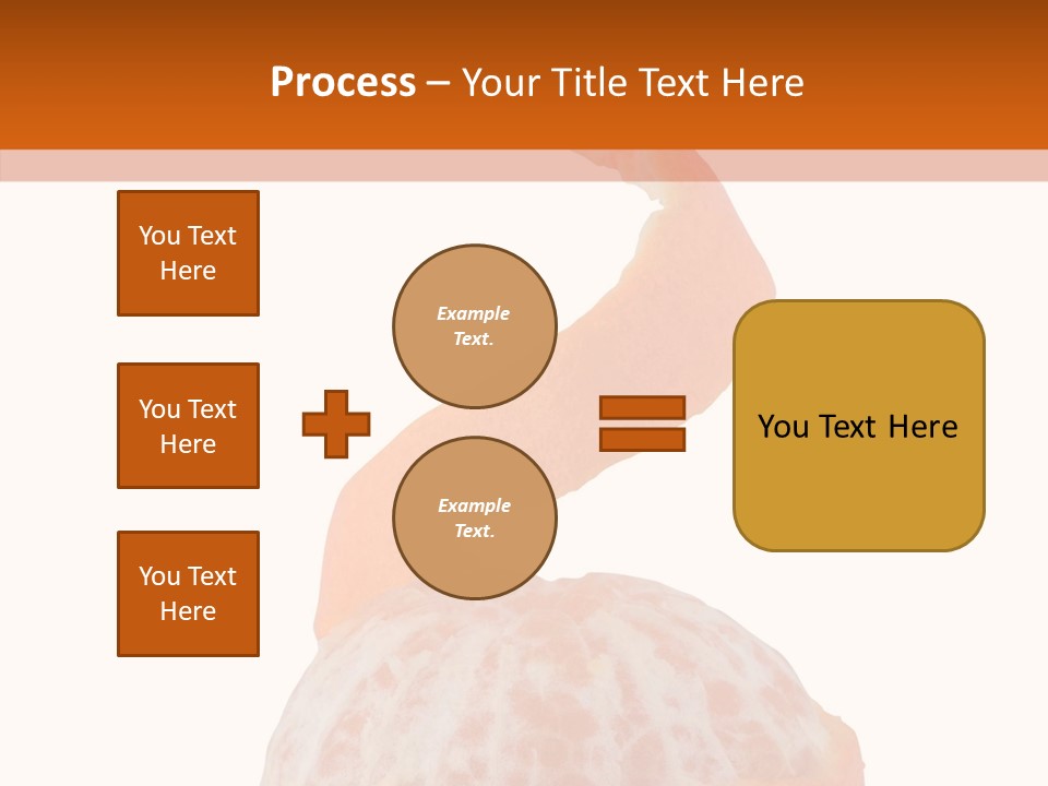 Single Mandarin Healthy PowerPoint Template