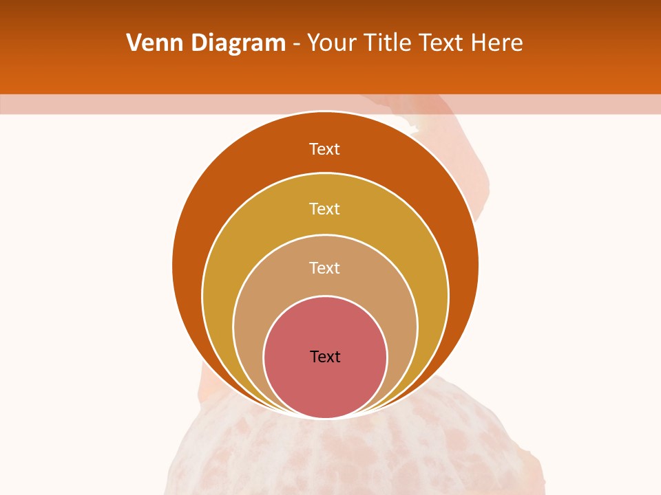 Single Mandarin Healthy PowerPoint Template