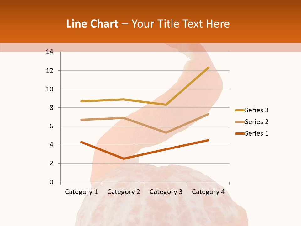 Single Mandarin Healthy PowerPoint Template