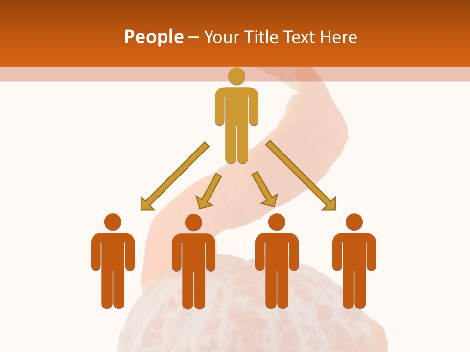 Single Mandarin Healthy PowerPoint Template