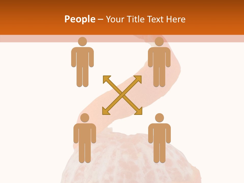 Single Mandarin Healthy PowerPoint Template