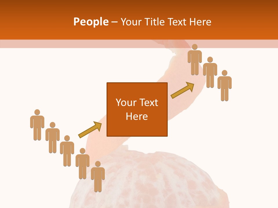 Single Mandarin Healthy PowerPoint Template