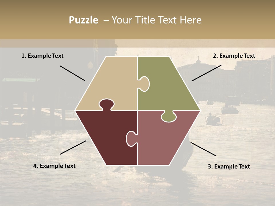 Italy Gondolier Real PowerPoint Template