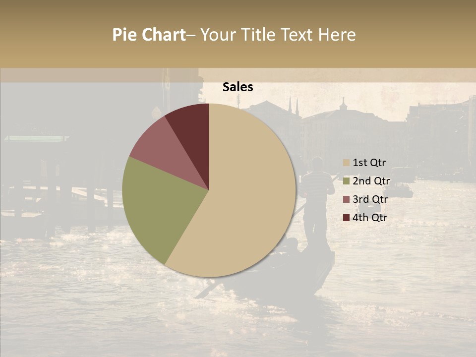 Italy Gondolier Real PowerPoint Template