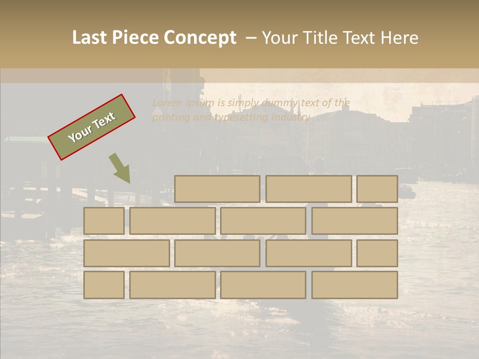 Italy Gondolier Real PowerPoint Template