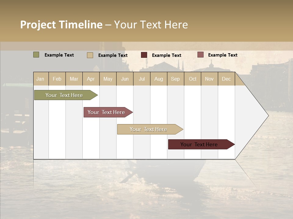 Italy Gondolier Real PowerPoint Template