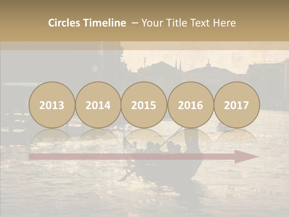 Italy Gondolier Real PowerPoint Template