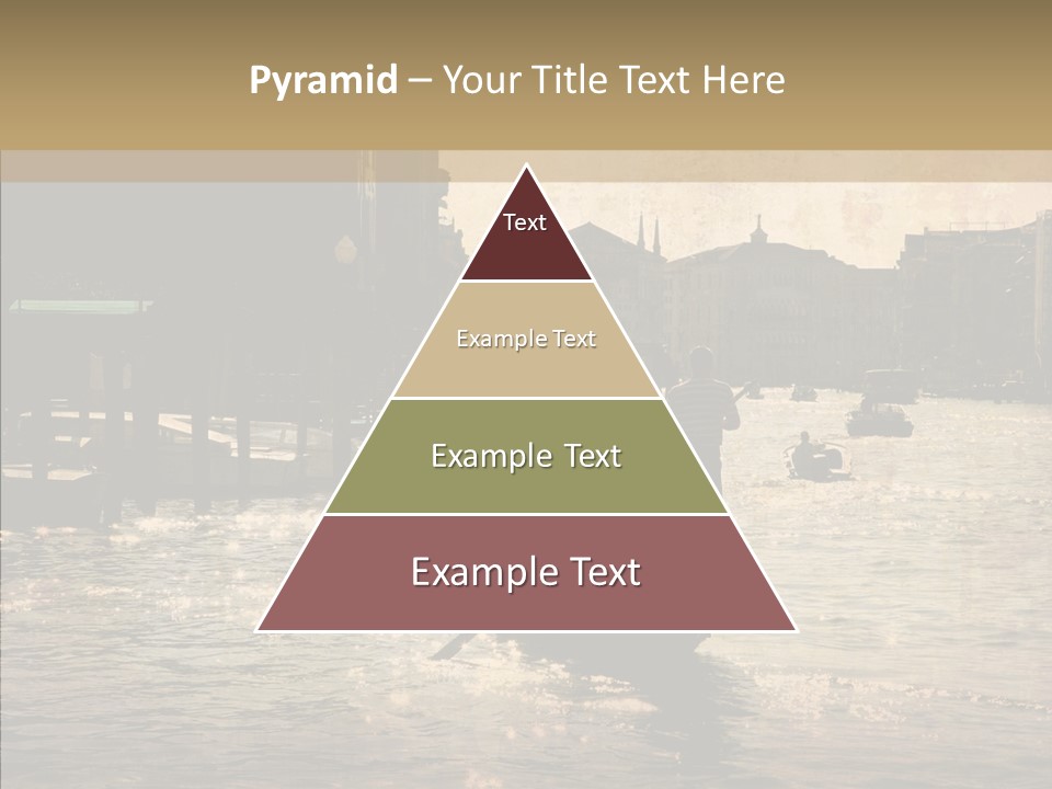 Italy Gondolier Real PowerPoint Template