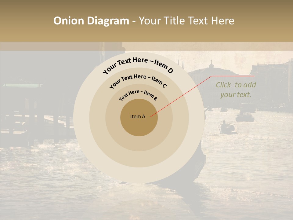 Italy Gondolier Real PowerPoint Template