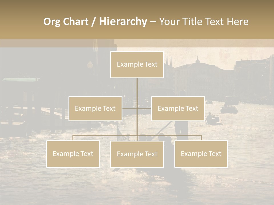 Italy Gondolier Real PowerPoint Template