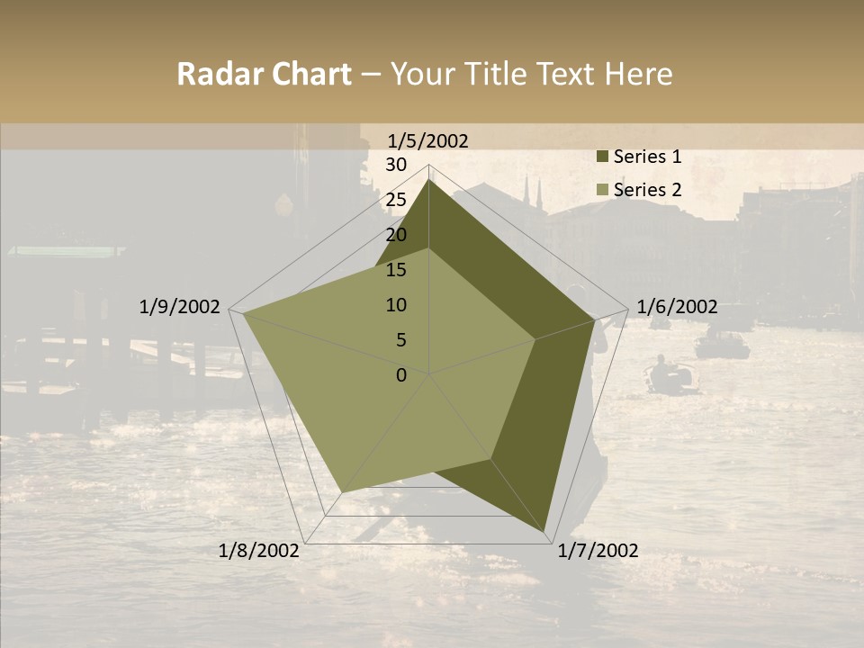 Italy Gondolier Real PowerPoint Template