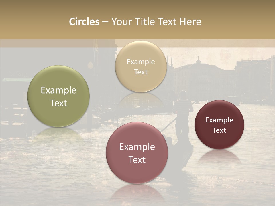 Italy Gondolier Real PowerPoint Template