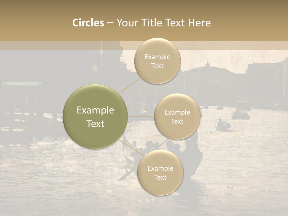 Italy Gondolier Real PowerPoint Template