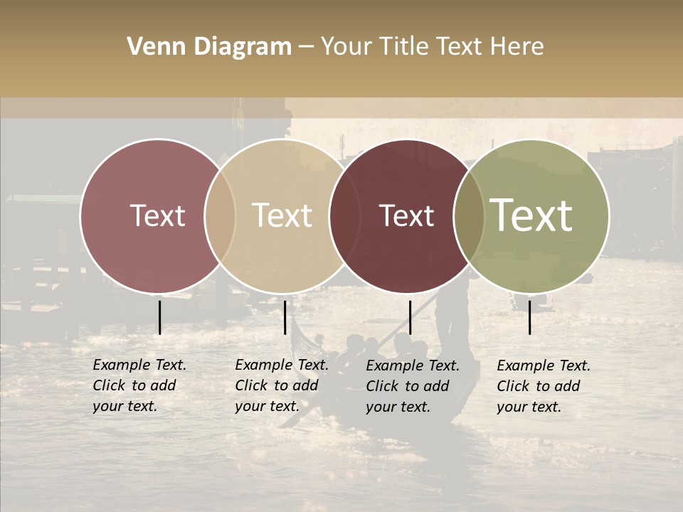 Italy Gondolier Real PowerPoint Template