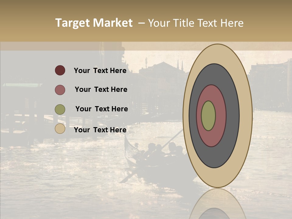 Italy Gondolier Real PowerPoint Template